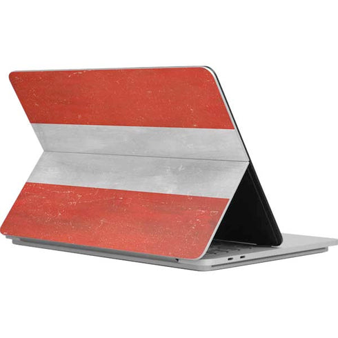 Distressed Austria Flag Surface Laptop Studio Skin
